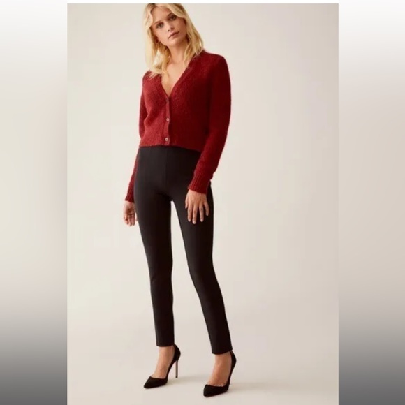 Aritzia Talula | Black Tailored Ponte Stretch Leggings - 2 - Picture 1 of 8